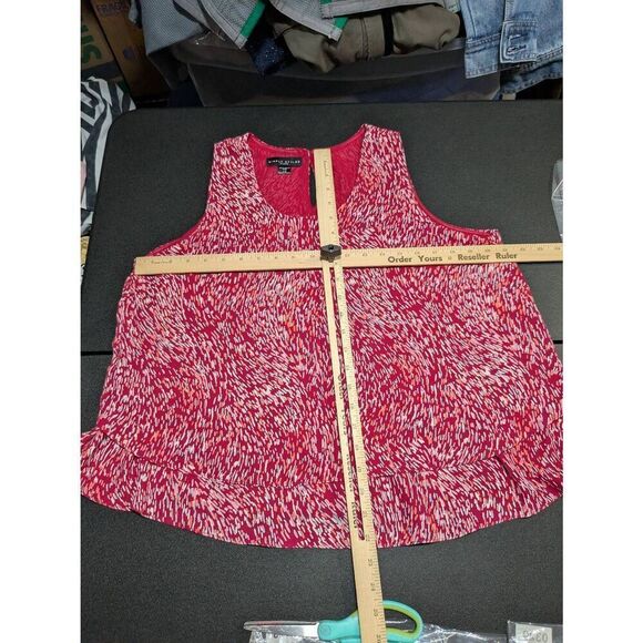 Simply Styled Sleeveless Floral Blouse Tank Top Shirt Women Size Large - Picture 4 of 4